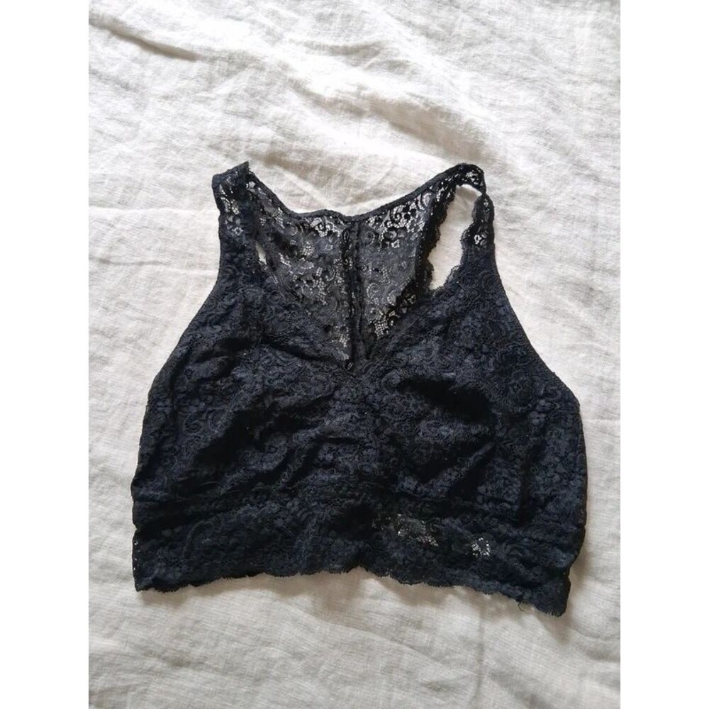 Soma Lace Bralette Large black Racerback